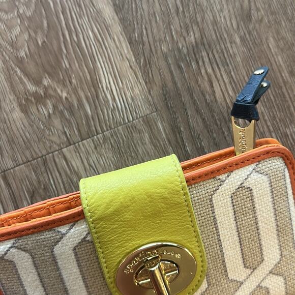 Spartina 449 Wallet with Lime and Tangerine Trim - Picture 6 of 7